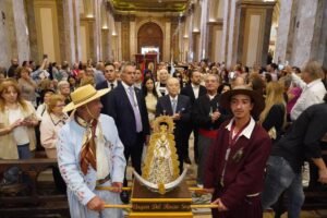 Una multitud participó de la celebración religiosa que formó parte de las jornadas continentales de la Virgen del Rocío en América