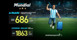 Mundial de fútbol: Especial propuesta de Aerolíneas Argentinas para ir a los Estados Unidos