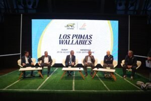 Presentación de los encuentros de rugby entre Argentina y Australia en Jujuy y Mendoza