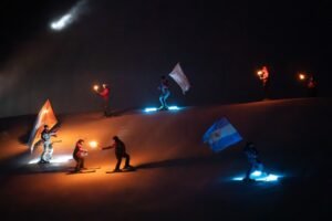 La Fiesta Nacional del Invierno abrió la temporada de nieve y hielo en Tierra del Fuego