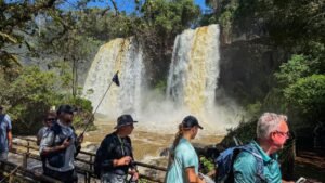 Momento extraordinario de las Cataratas del Iguazú