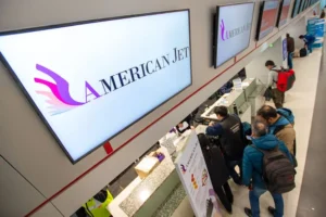 El primer vuelo de American Jet a Chapelco puso en marcha la nueva conexión aérea con los Lagos del Sur